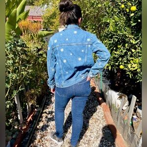 Bagatelle Denim Jacket with Daisy Embroidery